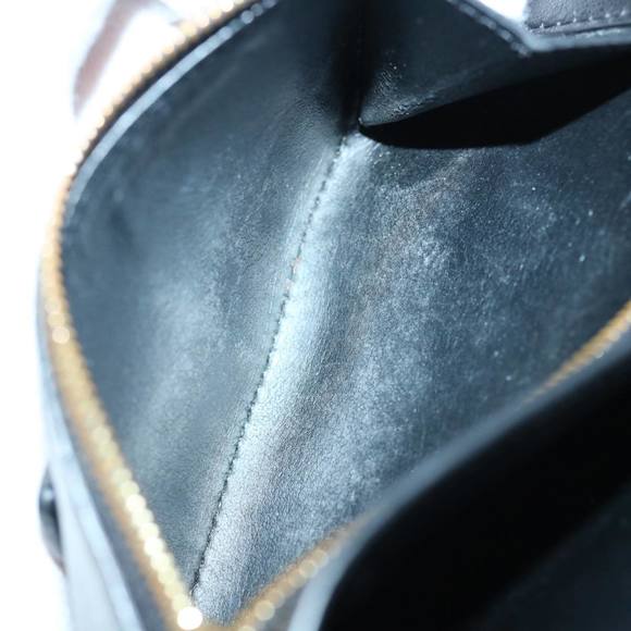 CELINE Wallet Leather Black Auth hk1002 - Picture 10 of 16